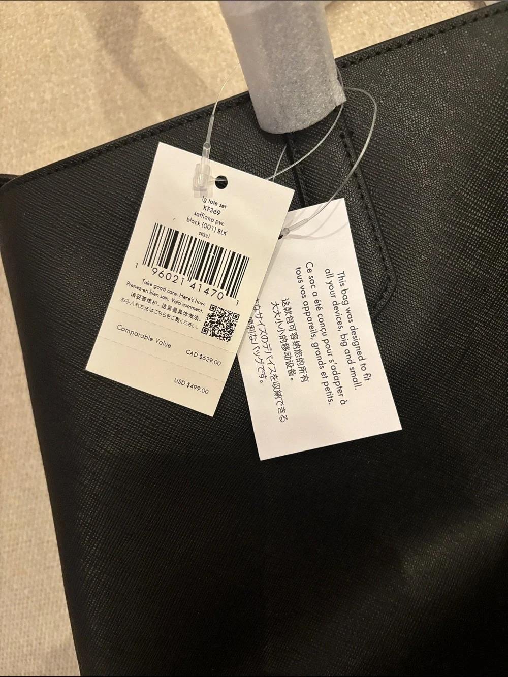 kate spade Laptop Case Black Saffiano
